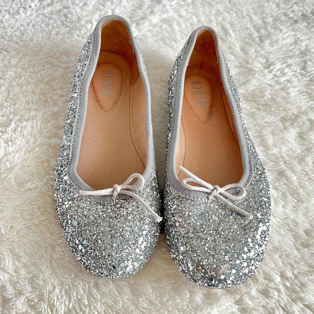 Bloch Glitter Ballet Slipper shoes, size 1 girls